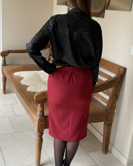 Midirok bordeaux met strik