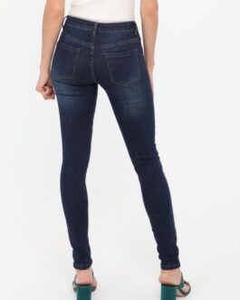 Slim fit jeans Nina Carter donkerblauw