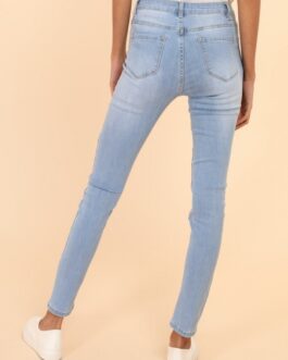 Slim fit jeans Nina Carter lichtblauw