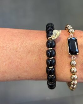 Armband goud zwart