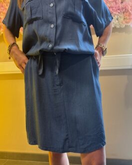 Rok jeanskleur donkerblauw
