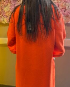 Kleed fluo oranje Bella sweaterstof